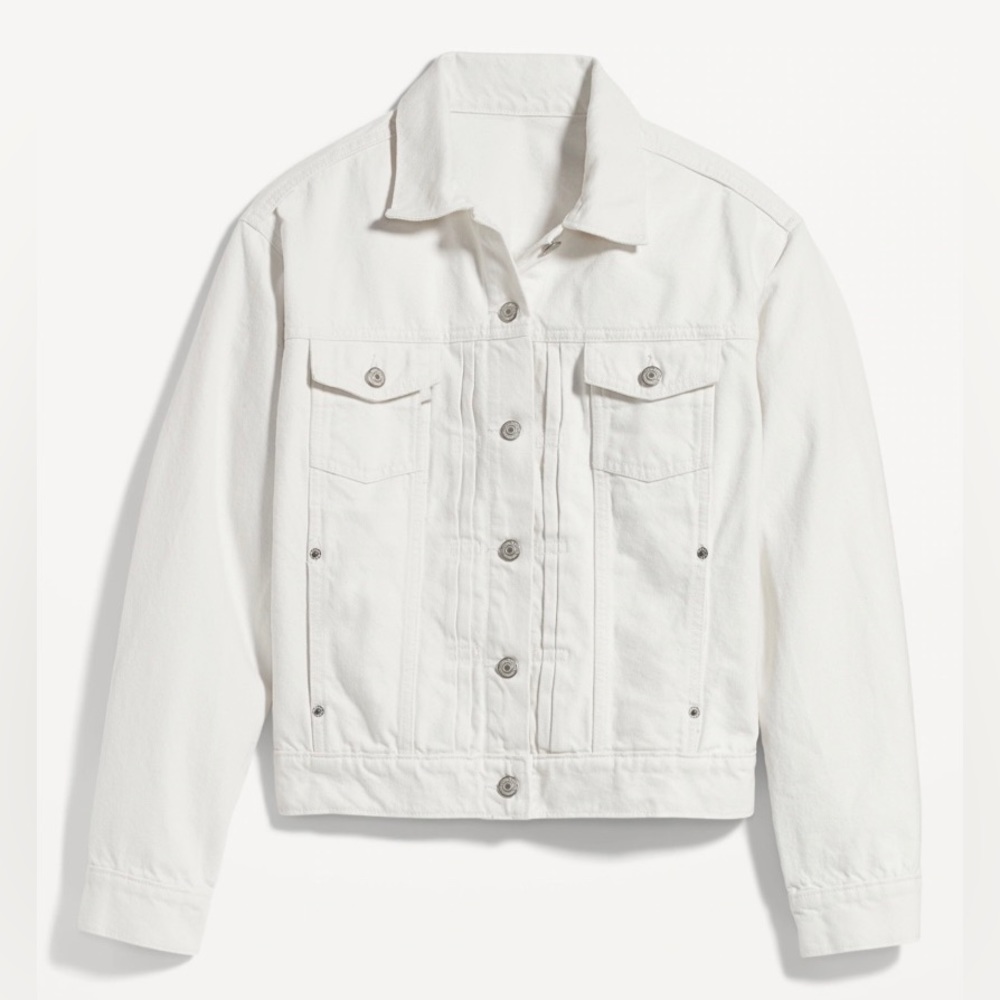 Women’s White Jean Jacket Old Navy-XL